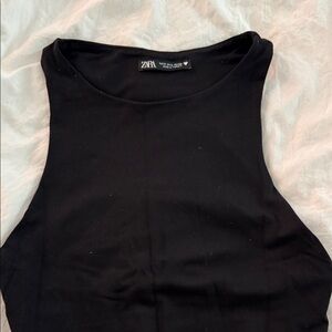 Zara Women's Black Sleeveless bodysuit